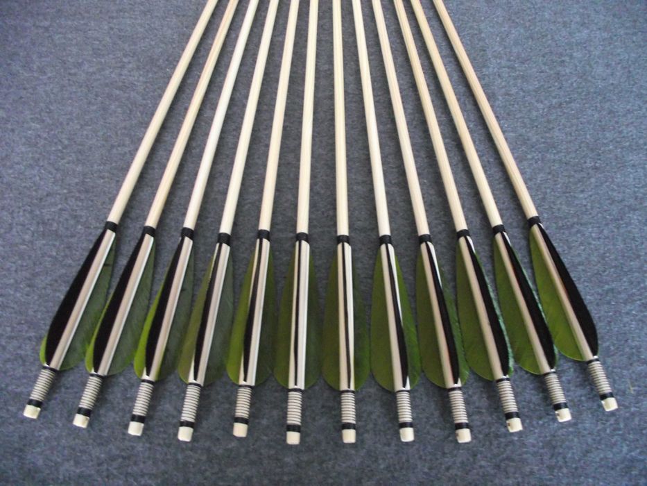 30-35 świerk 30" nr 176 Komplet strzał do łuku strzała drewniana