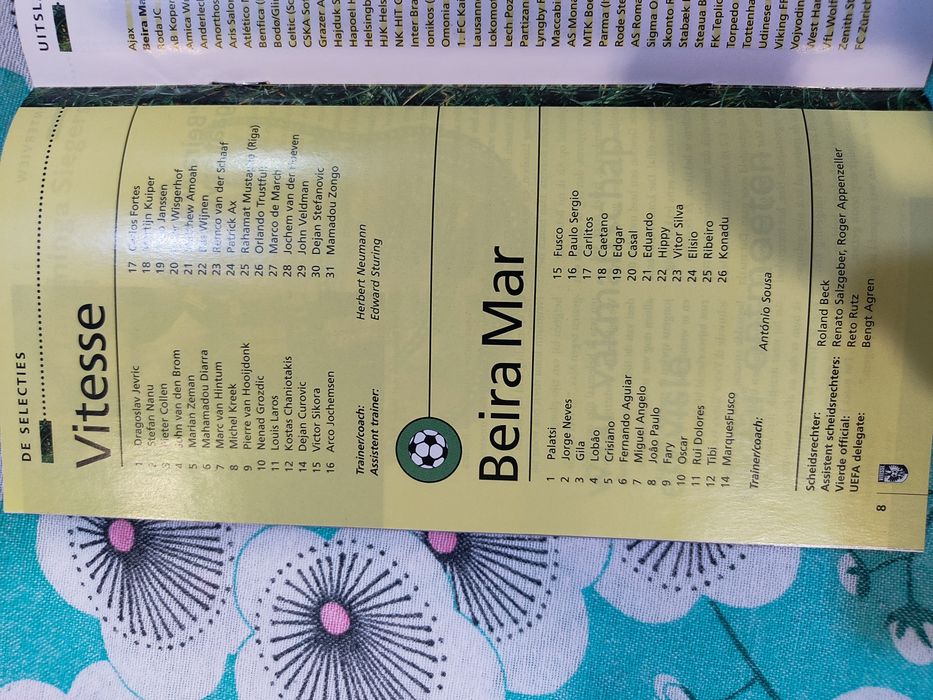 Programa de Vitesse Beira Mar taça de taças 1999/2000