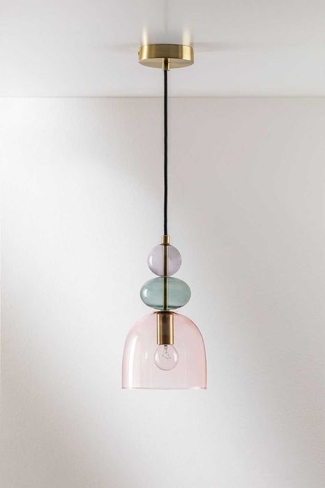 Lampa sufitowa Sklum Cristal Wall BEZANY w kolorze MUlticolor