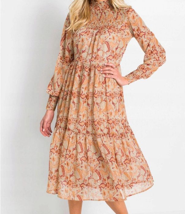 Nowa sukienka szyfonowa 44