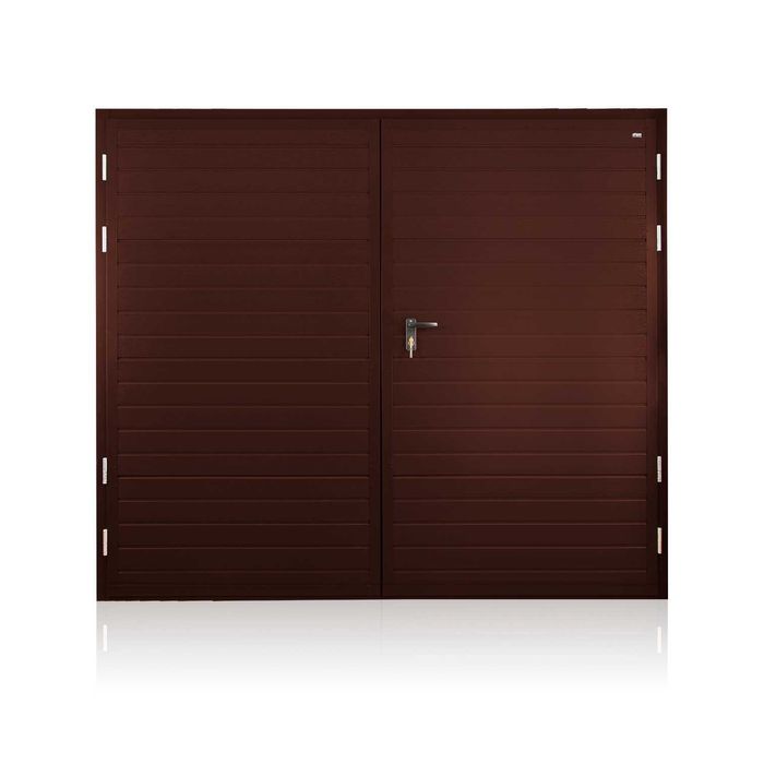 Brama Garażowa z panelem Dwuskrzydłowa Drzwi Garażowe Ocieplane WYMIAR