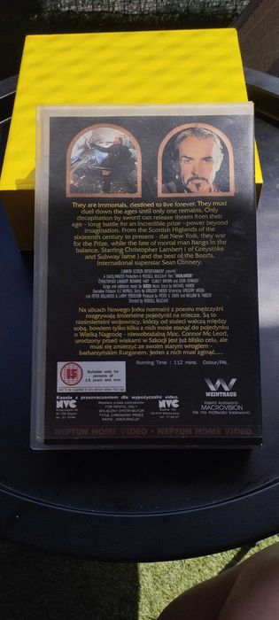 Kaseta VHS – Highlander / Nieśmiertelny – Neptun Video Center (NVC