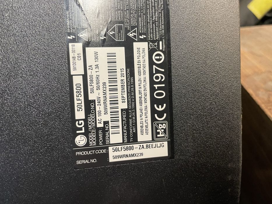 Płyta główna telewizora LG 50LF5800