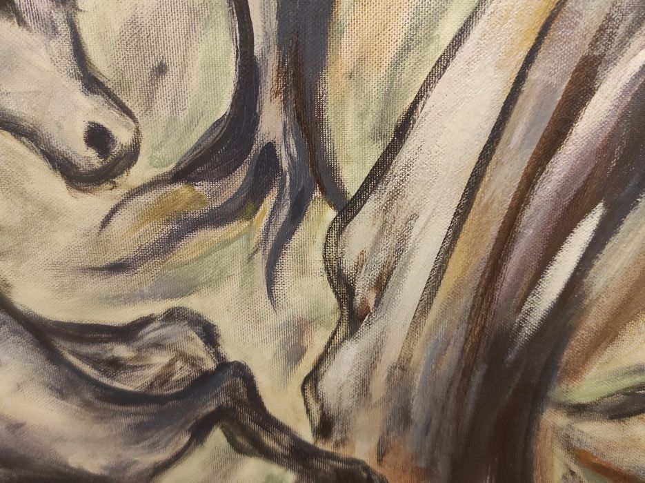 Pintura a óleo sobre tela