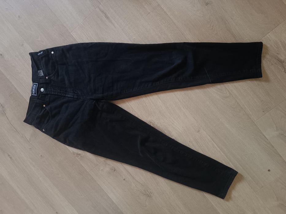 Versace Jeans Couture czarne jeansy vintage
