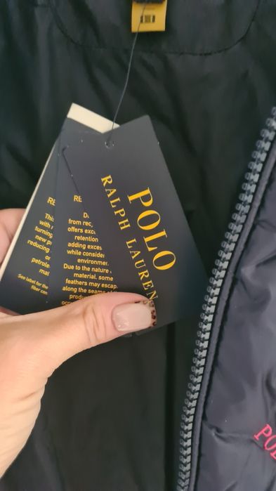 Kamizelka bezrękawnik puchowy Polo Ralph Lauren monogram koń