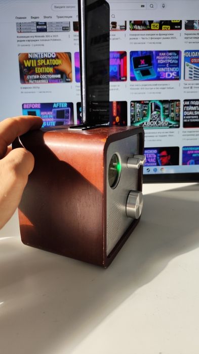 Портативна  колонка Bergmann Popcube док-станція Радіоприймач Бумбокс