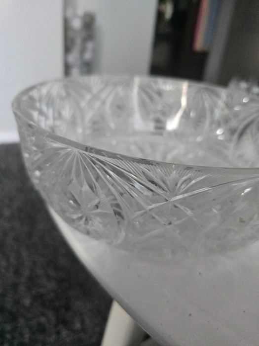 Duza misa krysztalowa PRL