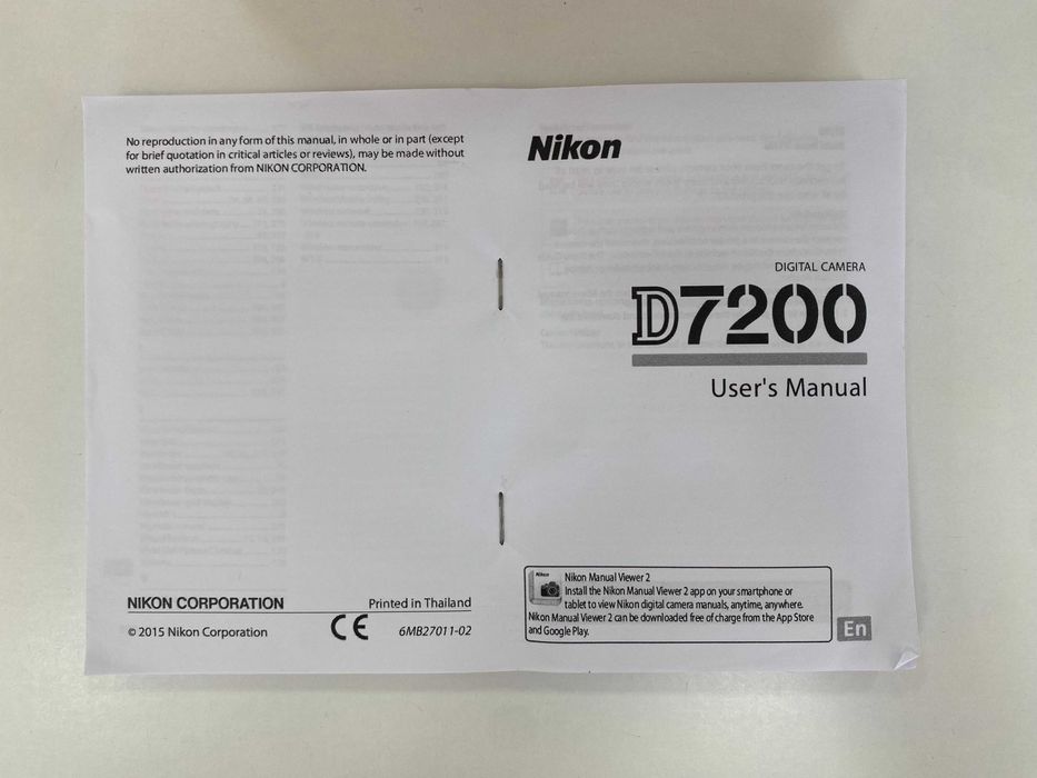 Nikon D7200 + 18–55 mm Lens + 64 GB Memory Card – Excellent Condition63825768581635122