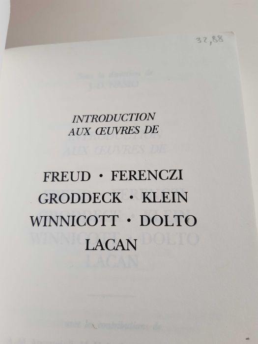 livro em francês psicanálise