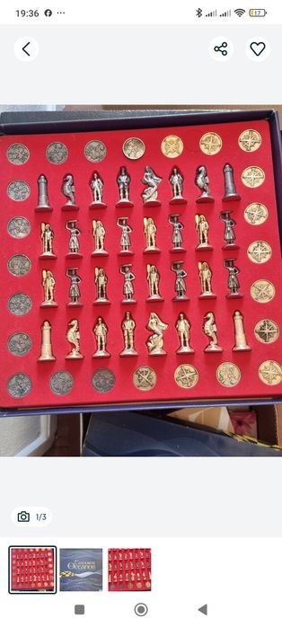 Jogo de xadrez e damas "Tesouro dos Oceanos" Edição limitada EXPO 98