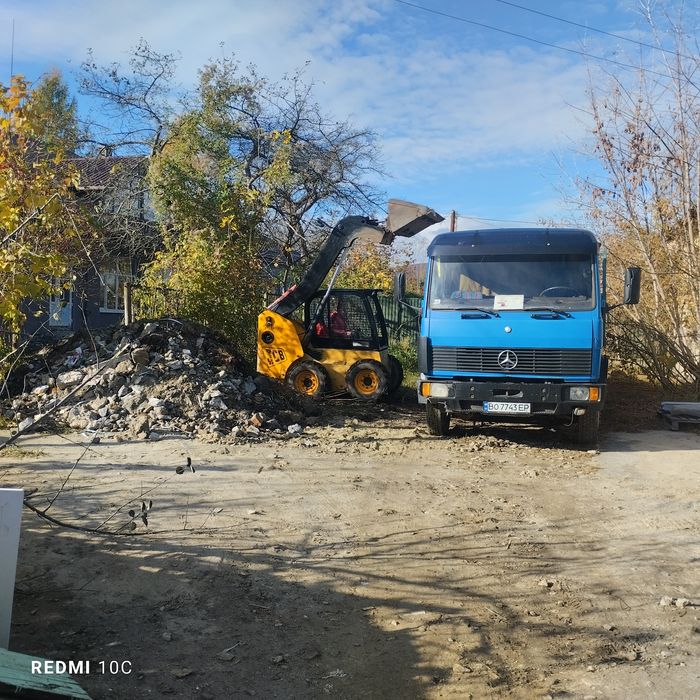 послуги мінінавантажувача бобкат