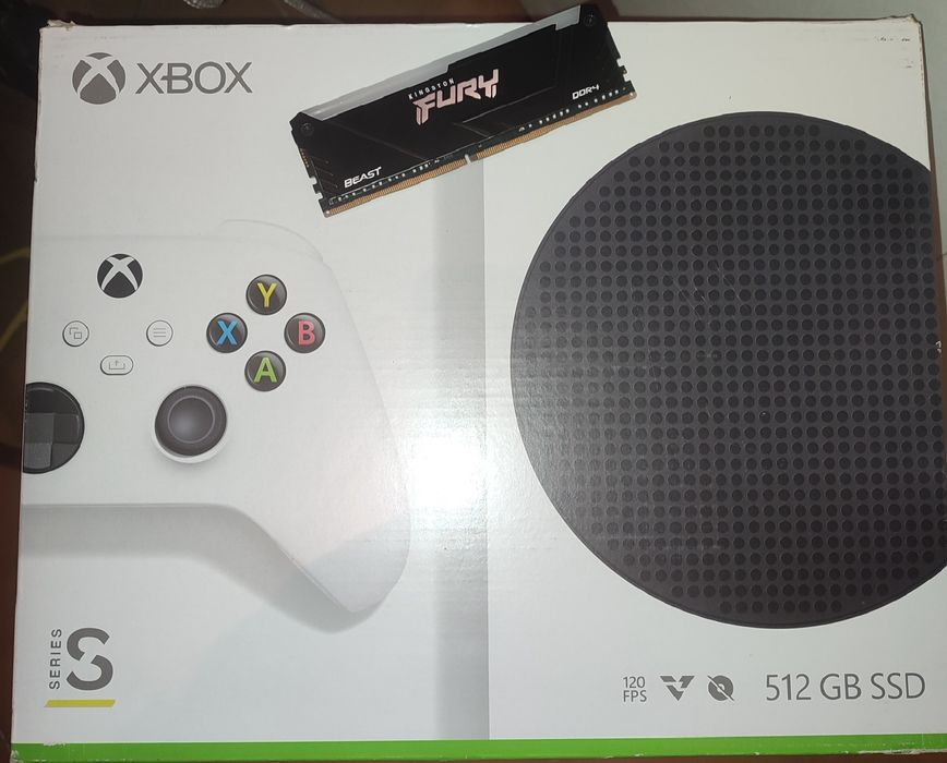 Xbox series S em caixa com fatura Fnac