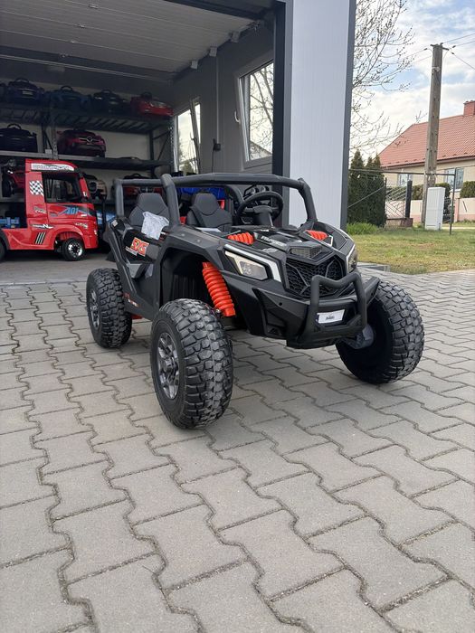 Auto na akumulator Quad Buggy UTV X3 Off-Road 4 x 200 W 24V Czarny