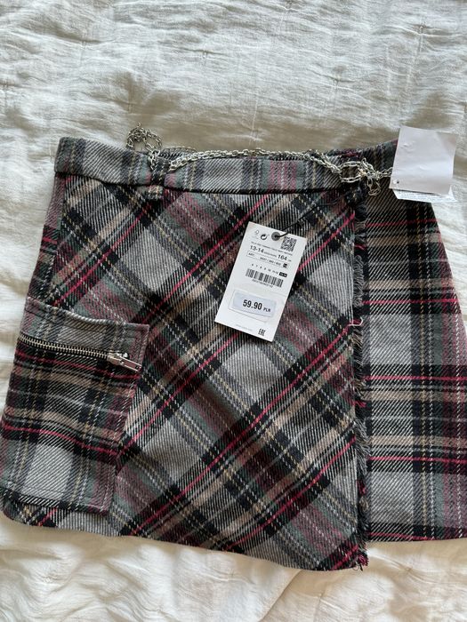 Spódnica zara 164 cm kratka jesień zima