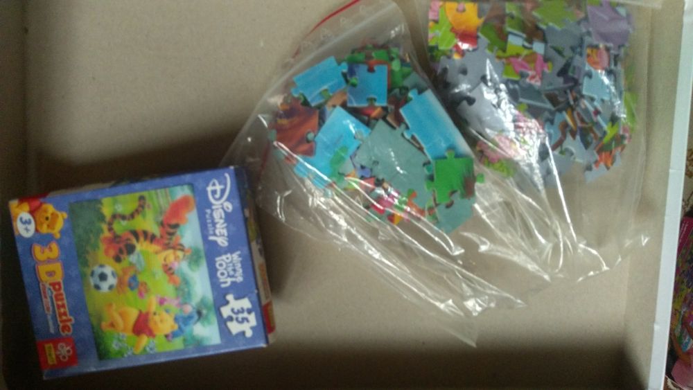 Puzzle i gra karciana Kubuś puchatek