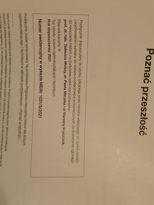 Poznac przeszłość 3