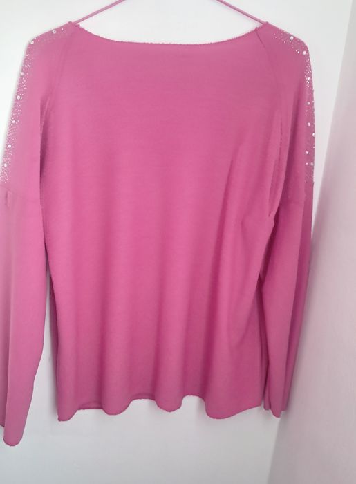 Fuksjowy sweterek L/XL