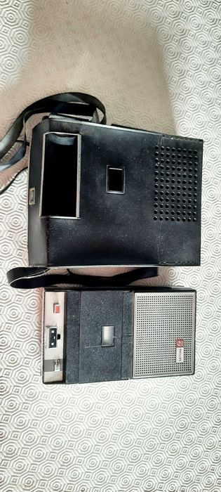 Leitor/Gravador de cassetes portátil Phillips, anos '70
