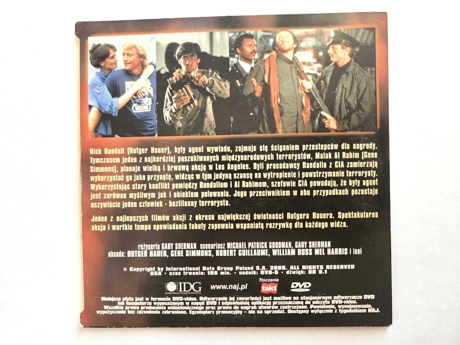 Poszukiwany żywy lub martwy DVD - Rutger Hauer - BDB