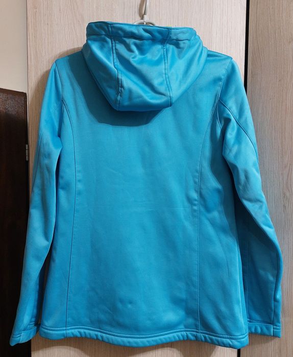 Kurtka softshell damska rozmiar 36, 38 kolor niebieski z kapturem