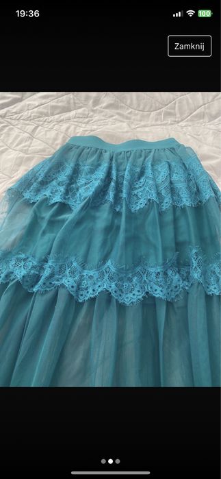 Spódnica maxi koronka reserved 34