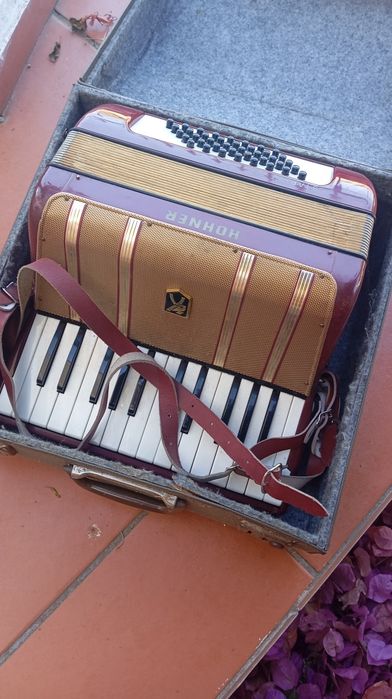 Acordeão Vintage Hohner Starlet 40 (Com Caixa Original) – Clássico Alemão