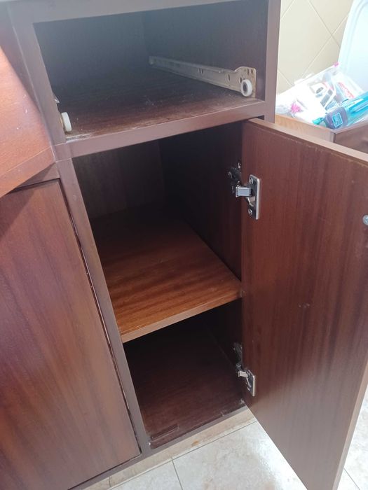 Móvel WC 120 cm + bancada em mármore