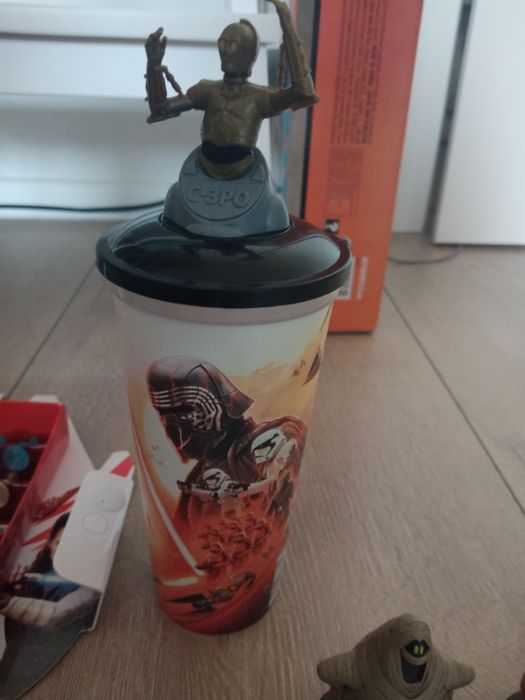 STAR WARS ramka, puzzle, kubki, statek kosmiczny, figurki+NOWY GRATIS!