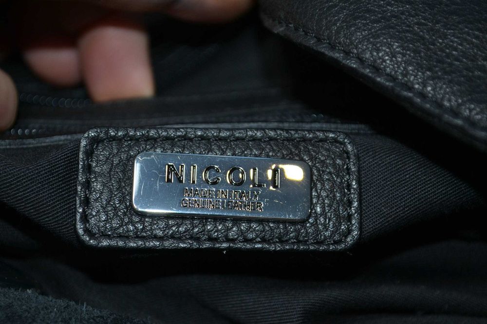 nicoli made in italy сумка шопер кожаная оригинал