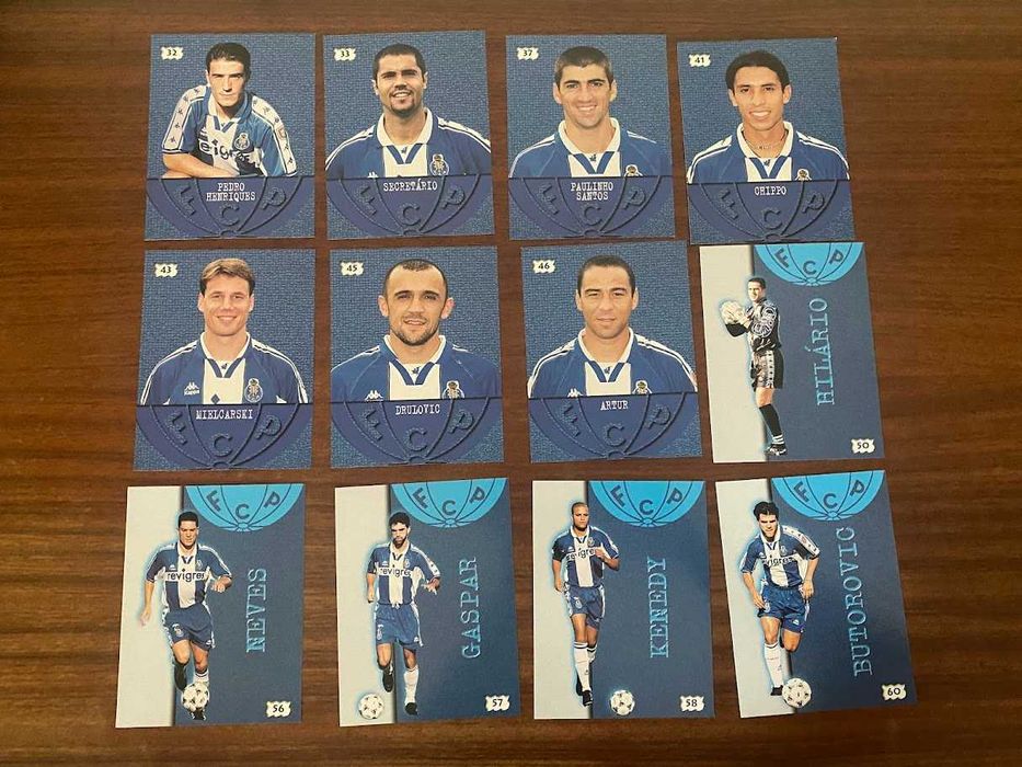 Cromos Panini do F. C. Porto Tetra Campeão 1998