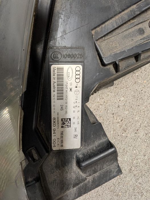 Óticas Audi A1 versão ano 2011