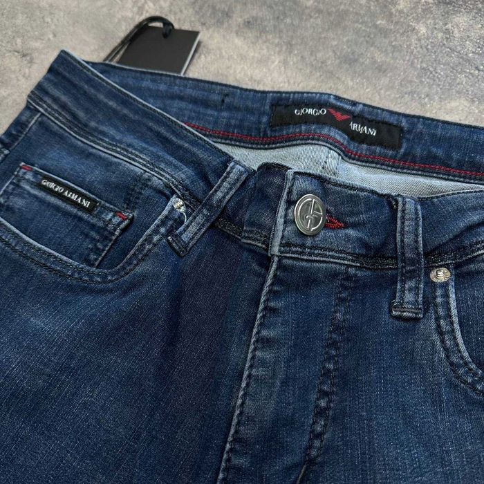 Якісні чоловічі сині джинси Армані)