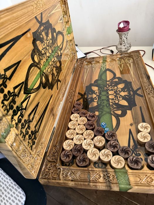 Нарды ручная работа с натурального дерева