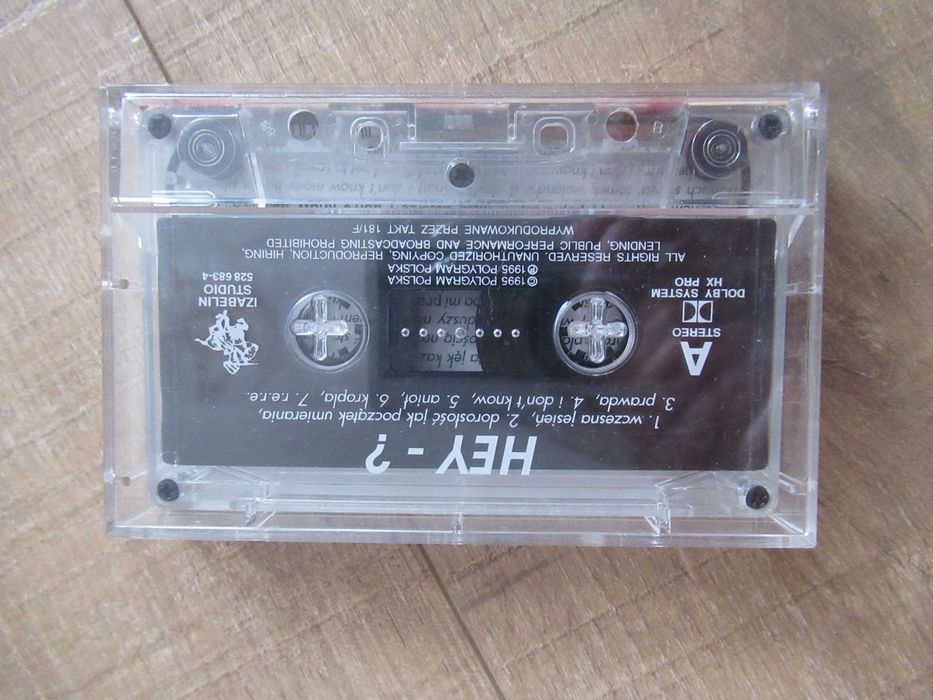 Kaseta audio zespołu Hey
