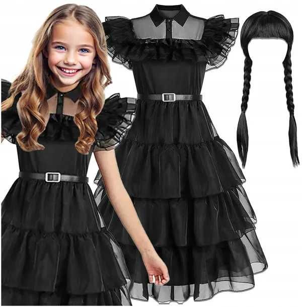 Sukienka wednesday Strój Kostium Przebranie