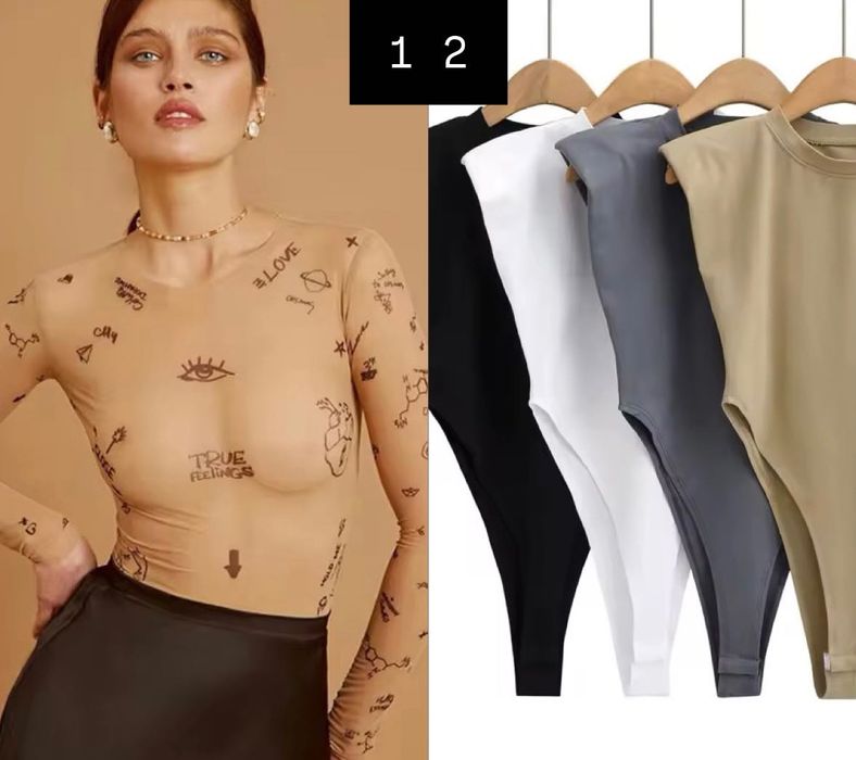 Боді жіночий сітка Топік беж тату Зара Базовий Топ на застібці Zara С