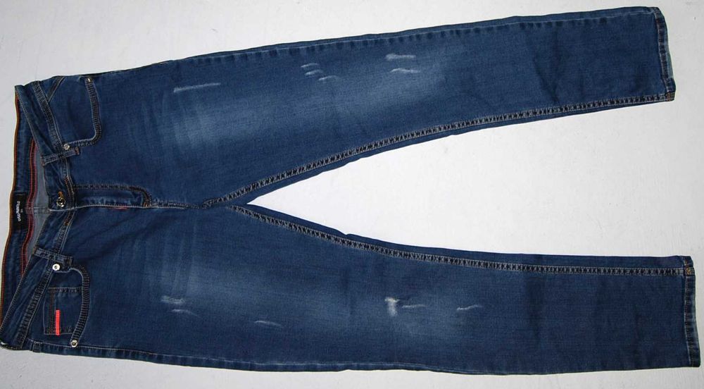 jeansy męskie W33 L31 pas 86 spodnie proste stretch