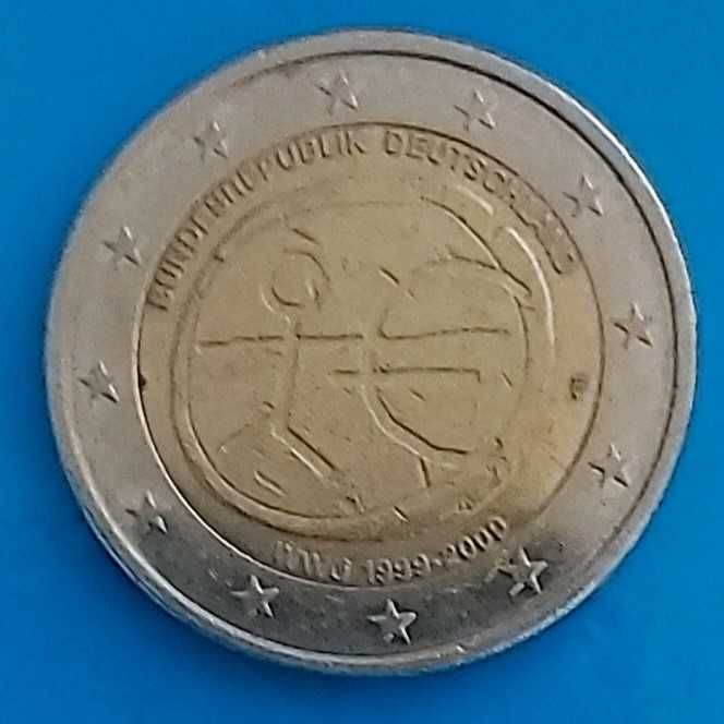 2 Euros de 2009 Letra F da Alemanha, 10 Anos UEM
