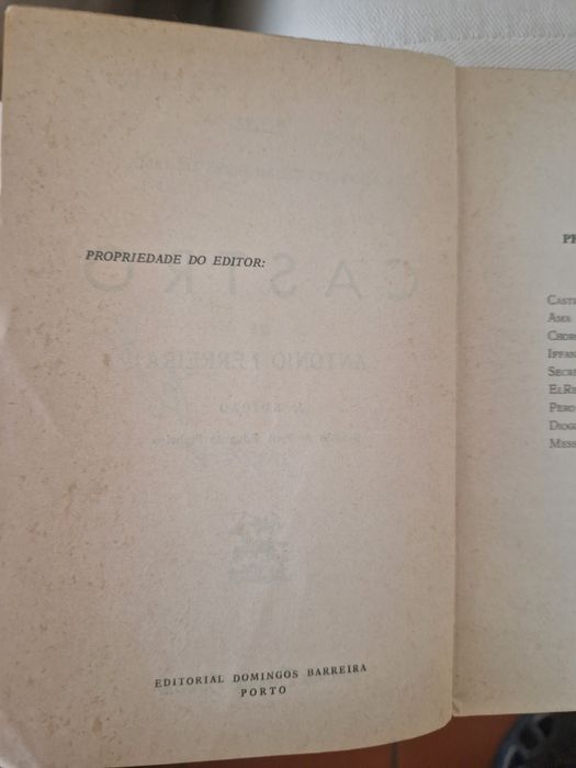 Livro "Castro", de António Ferreira