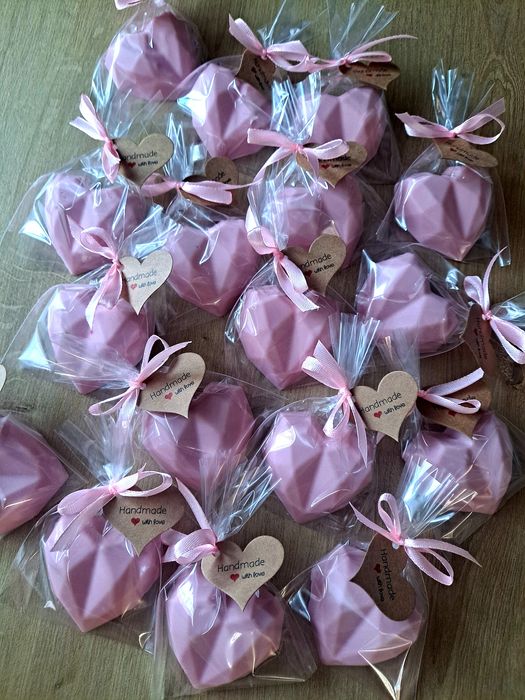 Mydełka glicerynowe serduszka