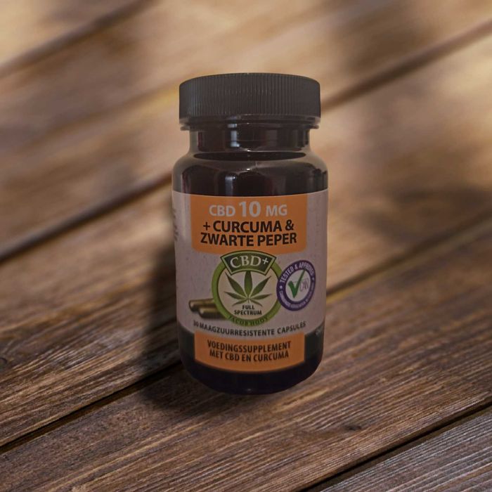 Jacob Hooy CBD kapsułki 10 mg + kurkuma 30 Caps