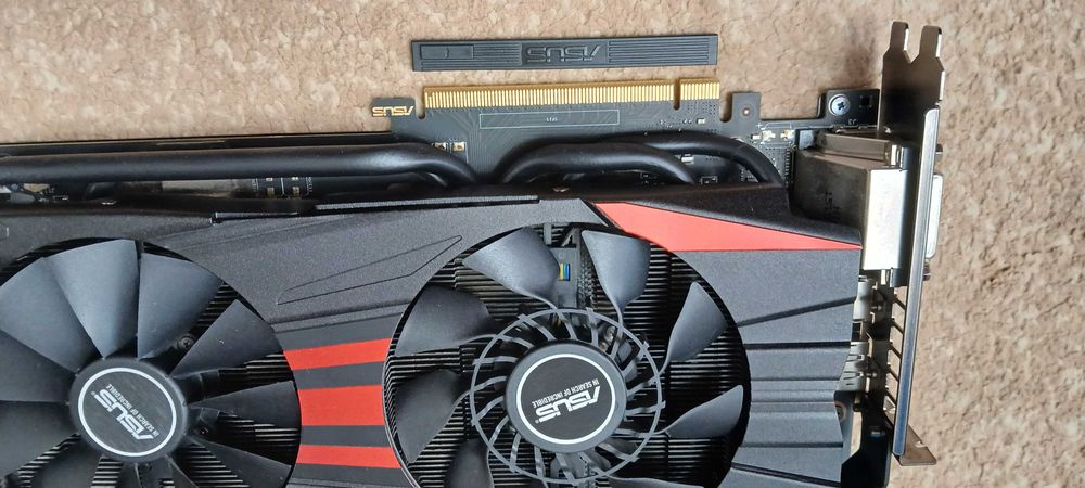 Відеокарта Nvidia GeForce GTX 960 2G ASUS DC2OC-2GD5 (gtx960-dc20c-2g05В б/у)