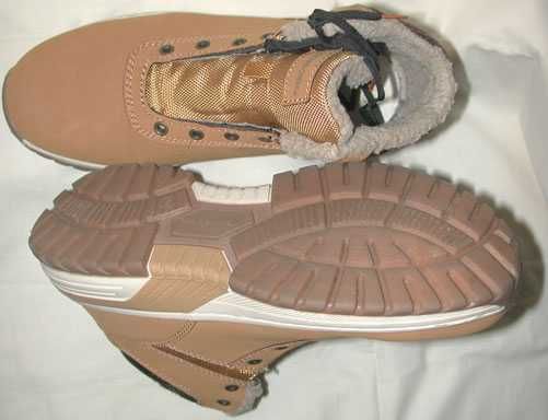 NOWE Ocieplane Trapery Buty Highland Creek Jasno Brązowe Unisex nr 40