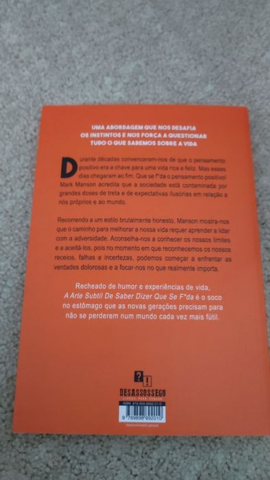 Livro A arte subtil de saber dizer que se f*da