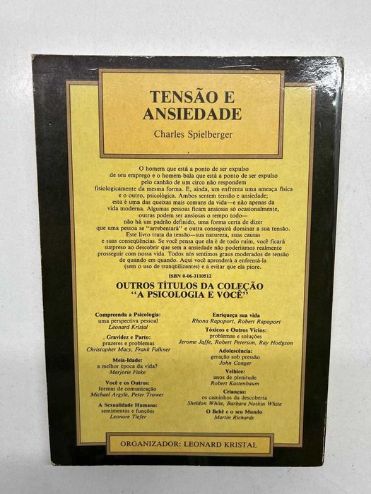 Livro - Tensão e Ansiedade (ctt editorial grátis)