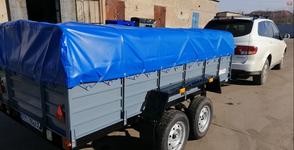 Прицеп Двухосний Гальмівний КРД 128 для легкового авто чи буса.