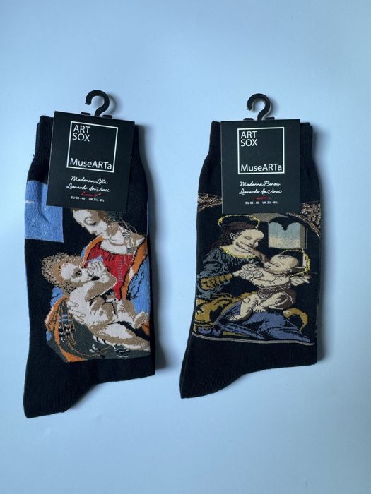 Nowy zestaw 2 pary skarpetek Musearta 36/43 dzielo sztuki prezent