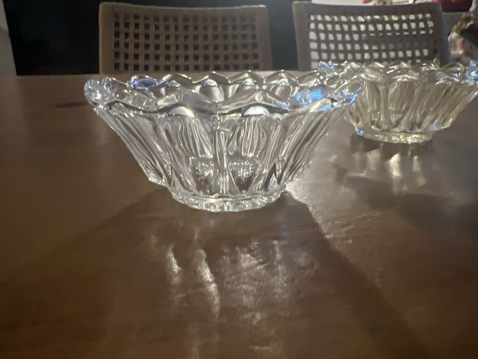 Taças de vidro grosso