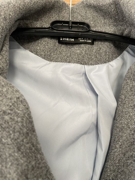 Пальто shein M сіре